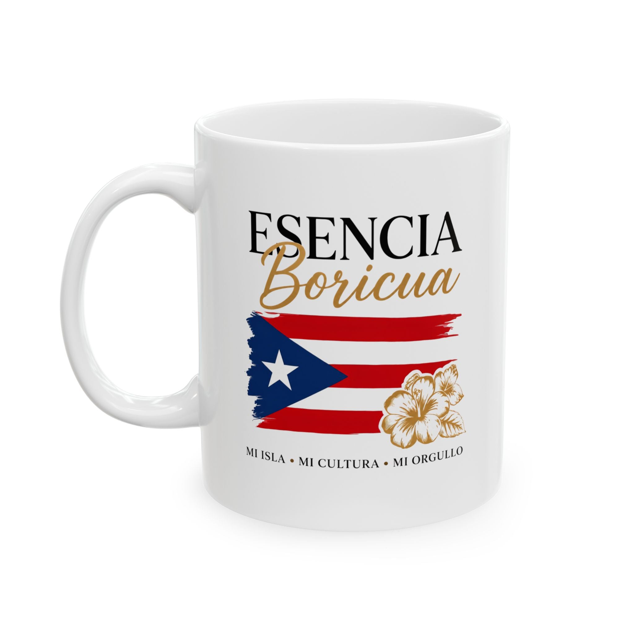 Taza Esencia Boricua | Mug de Cerámica 11 oz | Regalo para Boricuas | Puerto Rico