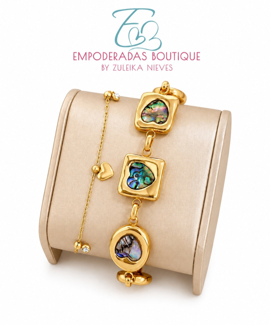 Brazalete Corazón Nácar