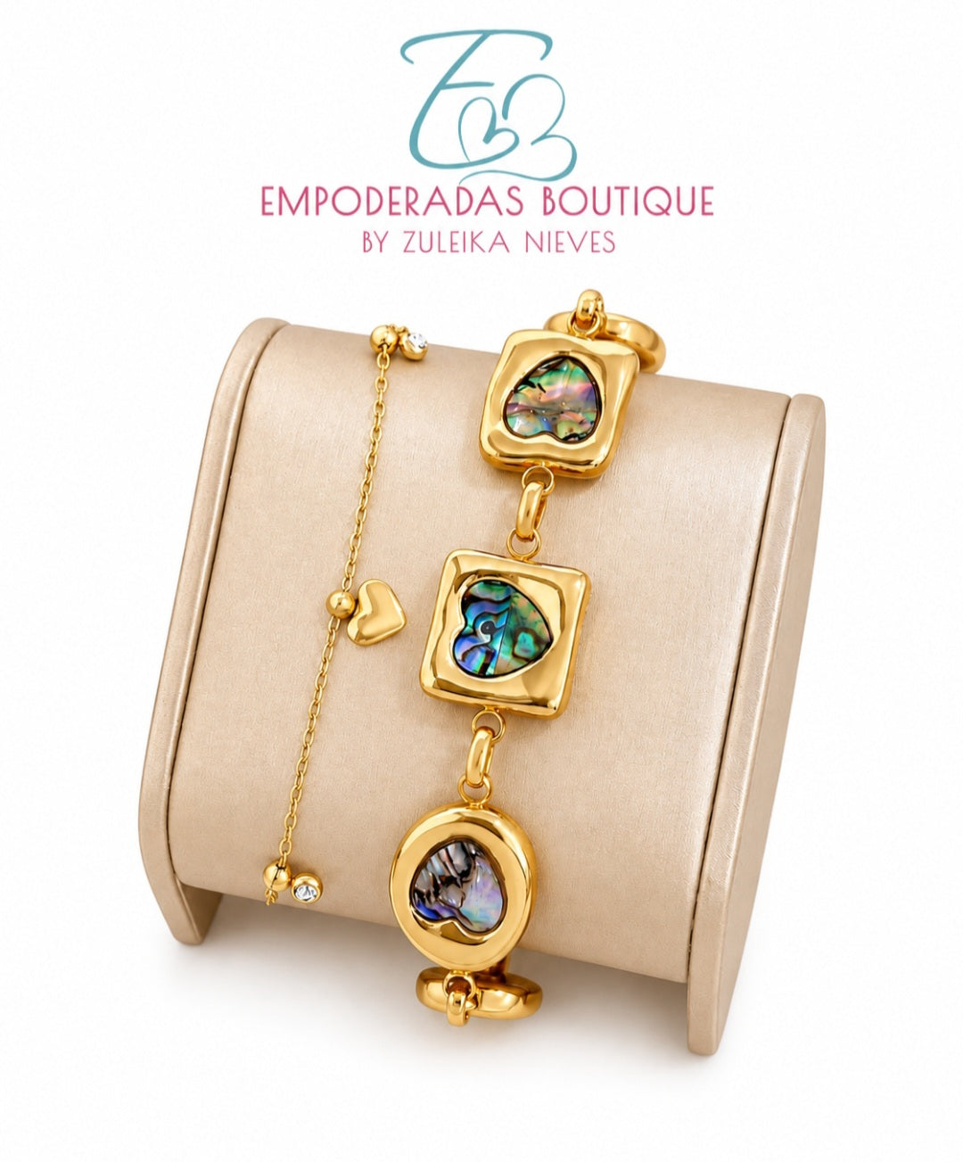 Brazalete Corazón Nácar