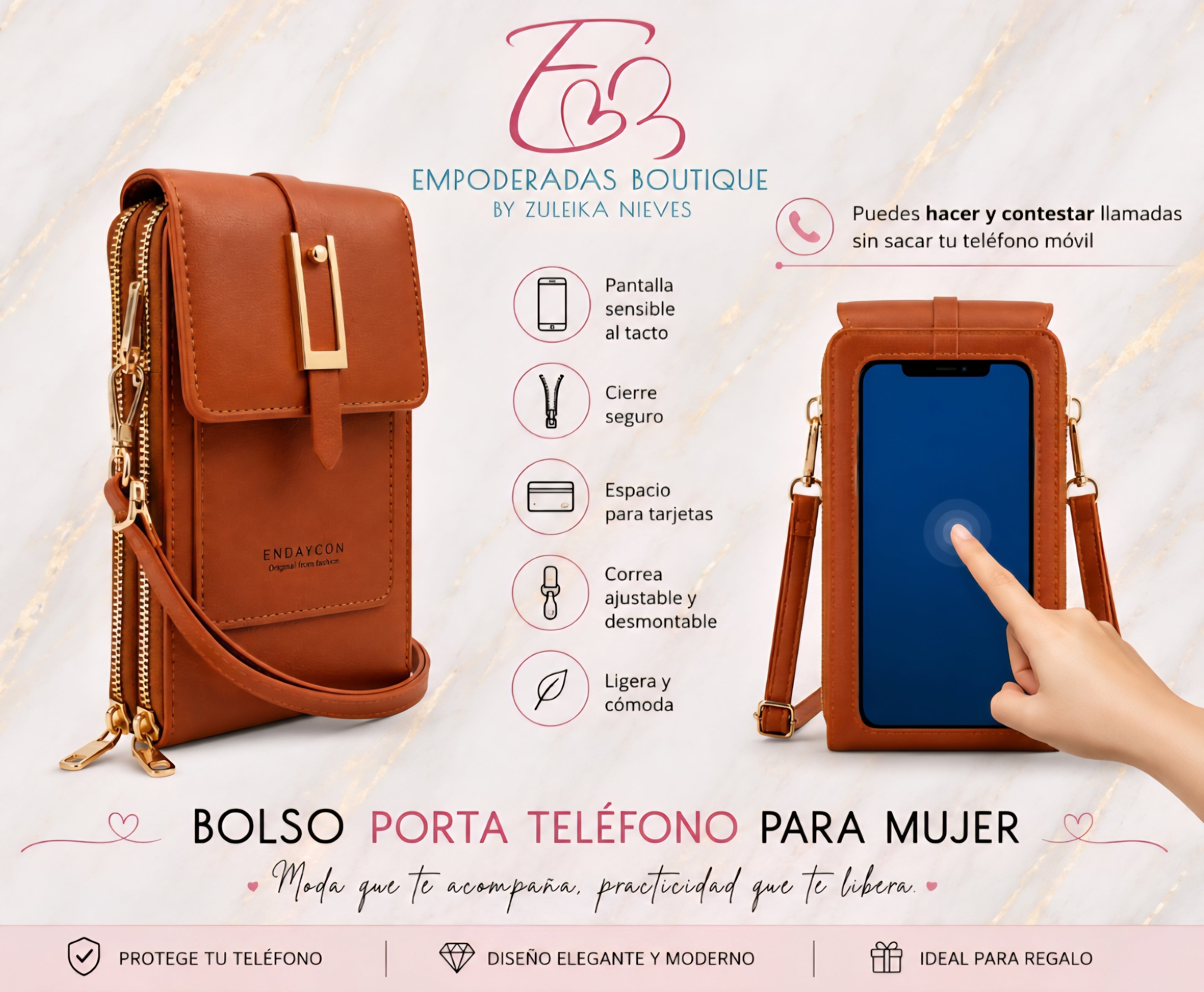 Esencial Chic – Bolso Porta Teléfono Premium