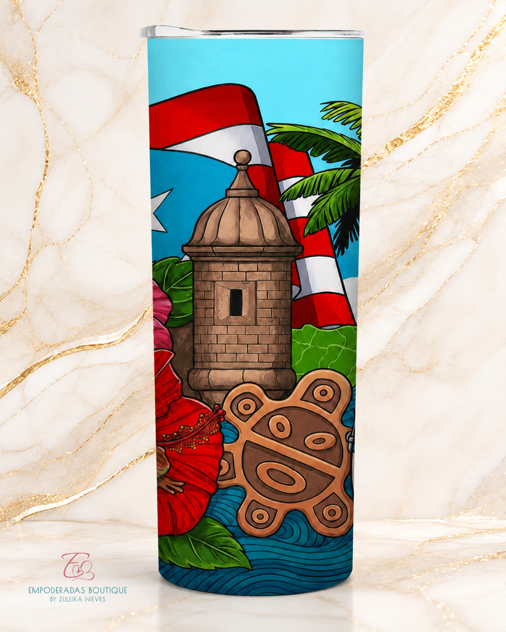 Vaso Raíces Boricuas 🇵🇷🌺