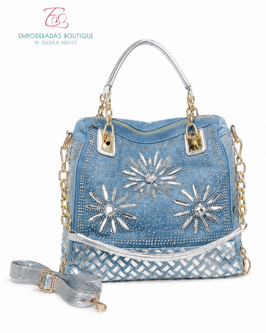 Cartera Destello Denim