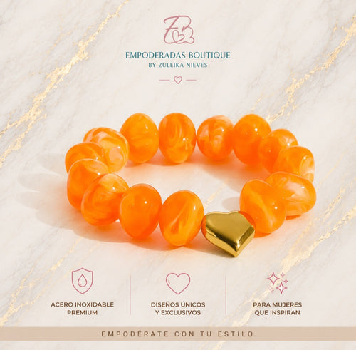 Brazalete Corazón Ámbar