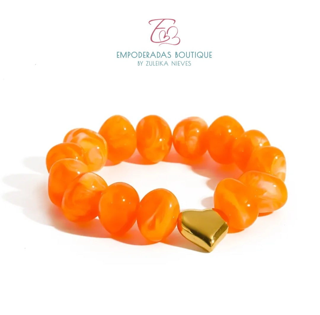 Brazalete Corazón Ámbar